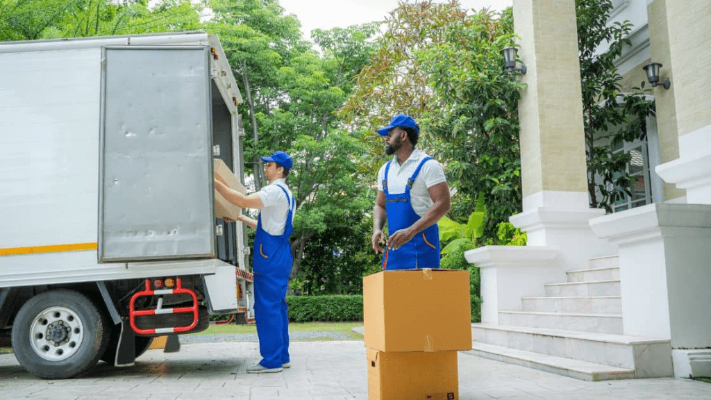 What to Expect When Moving From Montreal to Ottawa or Laval 7 A team of movers in Ottawa, Canada, helping customers with their long distance moving needs