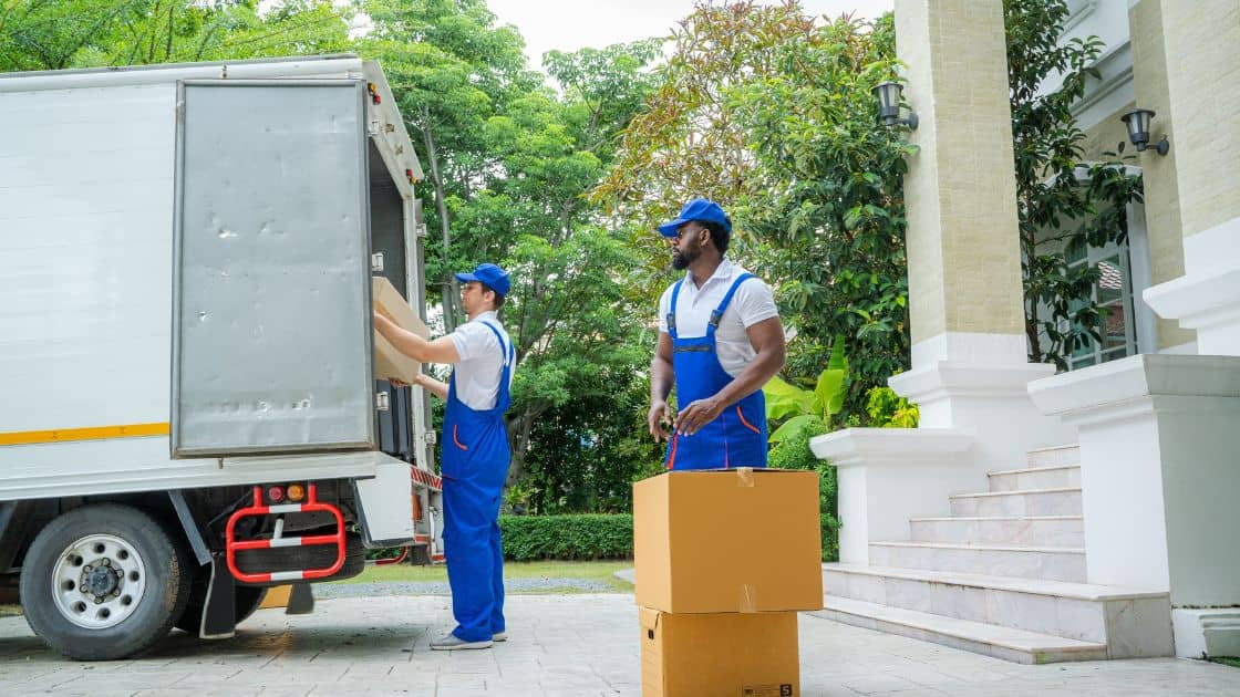 A team of movers in Ottawa, Canada, helping customers with their long distance moving needs