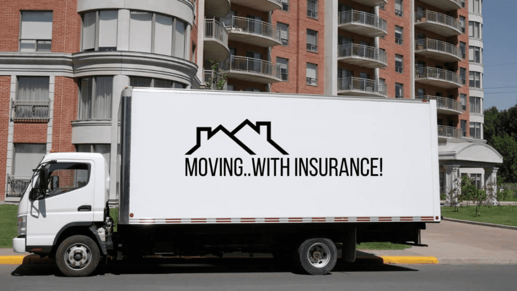Moving Insurance: Do I Need It? 2 An image showing a moving truck with the text moving insurance written on it.