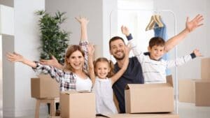Finding cardboard packing boxes