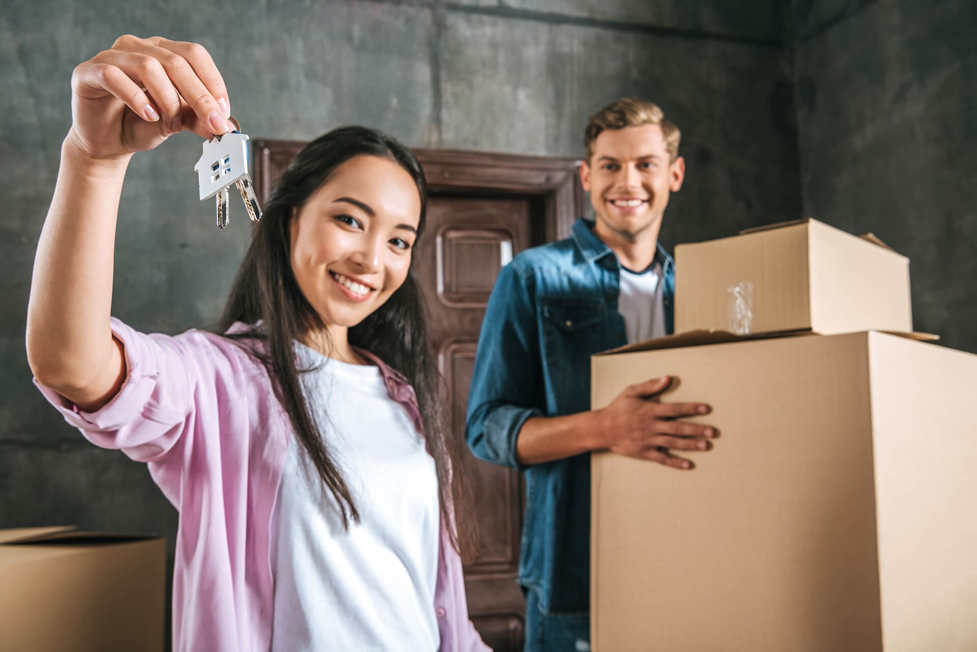 About Us 1 beautiful interracial couple moving into new home ZR2VH2V